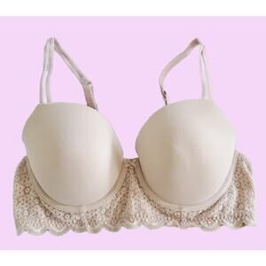 AERIE BRA 36C AMERICAN EAGLE Lingerie Intimates Cream & Lace